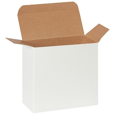 Bsc Preferred 5 1/4 x 2 1/4 x 5 1/4'' White Reverse Tuck Folding Cartons, 250PK RTC49W